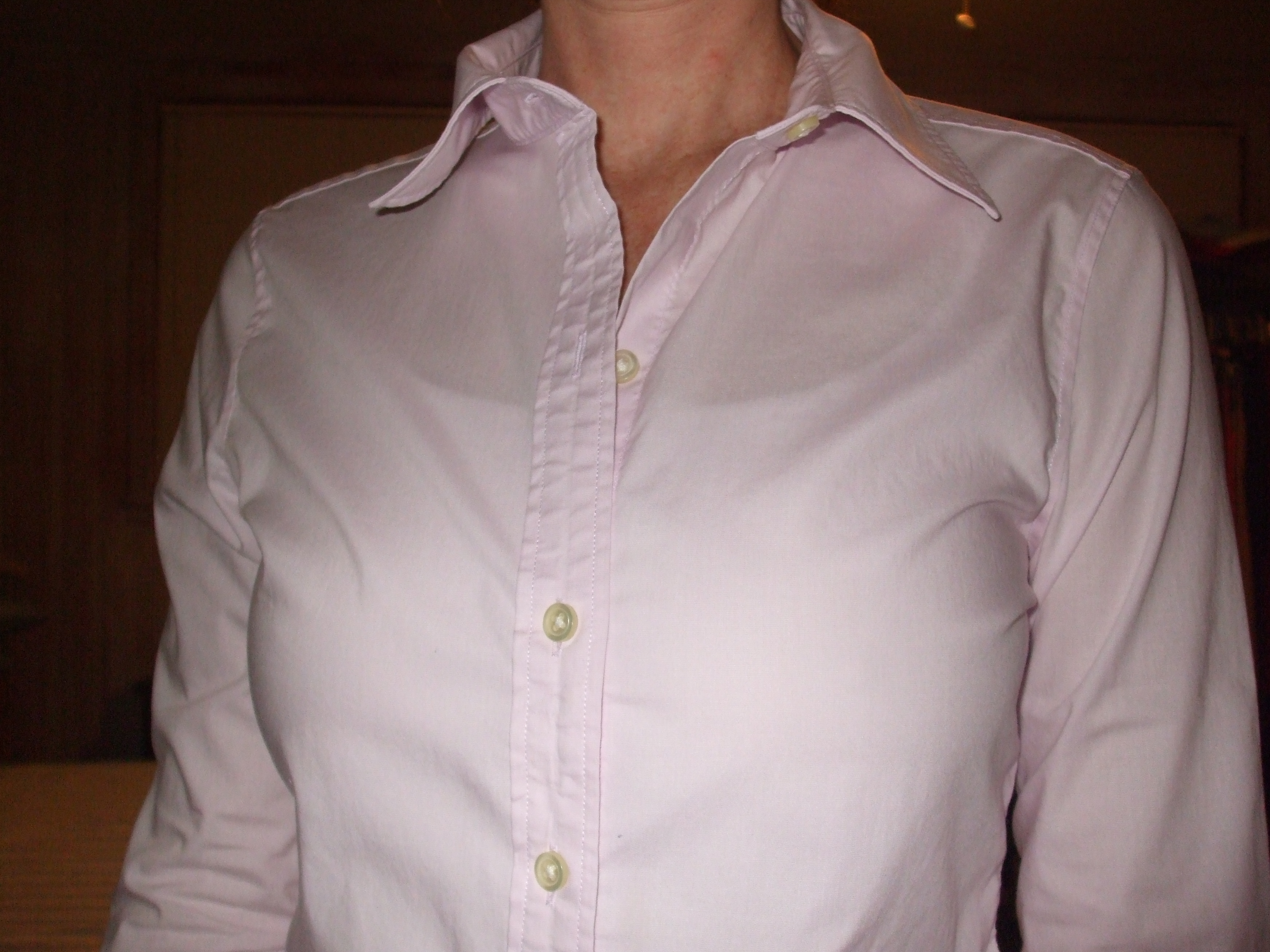 Step 3 — shirt closed perfectly with PINX